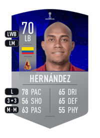 Junior Hernández CONMEBOL SUDAMERICANA 70 OVR