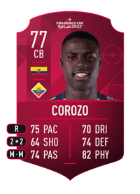 Moisés Corozo World Cup Player 77 OVR
