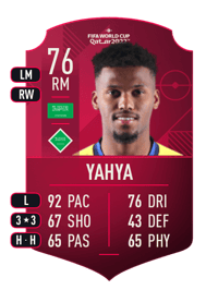 Ayman Yahya World Cup Player 76 OVR