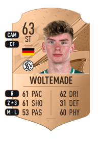 Nick Woltemade Rare 63 OVR