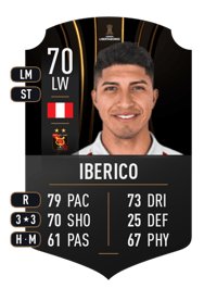 Luis Iberico CONMEBOL LIBERTADORES 70 OVR