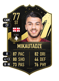 Georges Mikautadze Team of the Week 77 OVR
