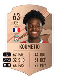 Billy Koumetio Rare 63 OVR