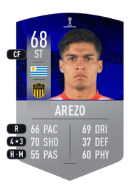 Matías Arezo CONMEBOL SUDAMERICANA 68 OVR