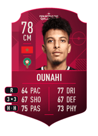 Azzedine Ounahi World Cup Player 78 OVR