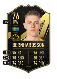 Alexander Bernhardsson Team of the Week 76 OVR