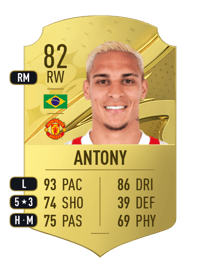 Antony Rare 82 OVR