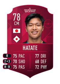 Reo Hatate World Cup Player 78 OVR