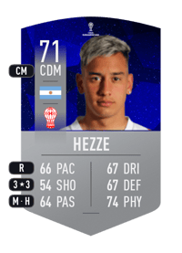 Santiago Hezze CONMEBOL SUDAMERICANA 71 OVR