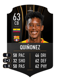 Joshué Quiñonez CONMEBOL LIBERTADORES 63 OVR