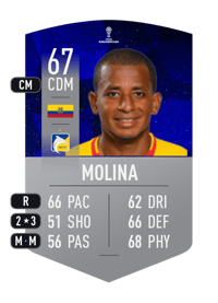 Nixon Molina CONMEBOL SUDAMERICANA 67 OVR