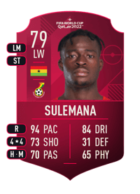 Kamaldeen Sulemana World Cup Player 79 OVR