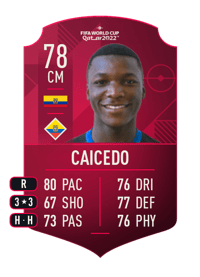 Moisés Caicedo World Cup Player 78 OVR
