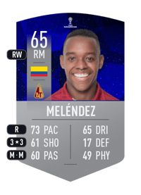 Álvaro Meléndez CONMEBOL SUDAMERICANA 65 OVR