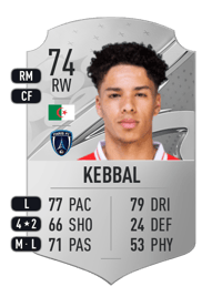 Ilan Kebbal Rare 74 OVR