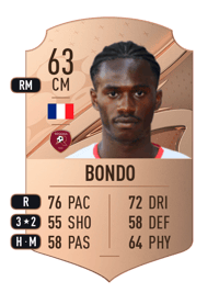 Warren Bondo Rare 63 OVR