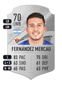 Nicolás Fernández Mercau Rare 70 OVR