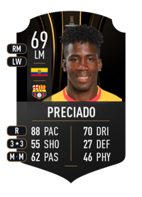 Adonis Preciado CONMEBOL LIBERTADORES 69 OVR
