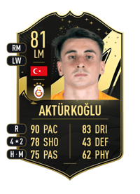 Kerem Aktürkoğlu Team of the Week 81 OVR