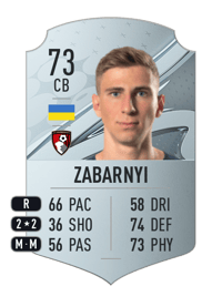 Illia Zabarnyi Rare 73 OVR
