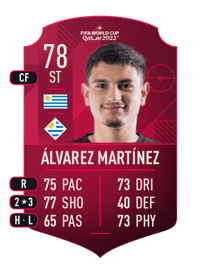 Agustín Álvarez Martínez World Cup Player 78 OVR
