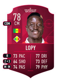 Dion Lopy World Cup Player 78 OVR