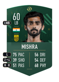 Akash Mishra WILDCARD TOKEN 60 OVR