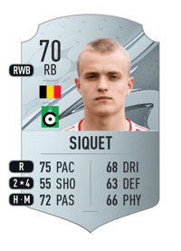 Hugo Siquet Rare 70 OVR