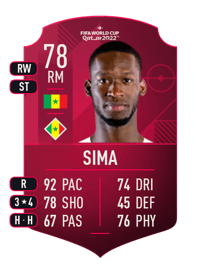 Abdallah Sima World Cup Player 78 OVR