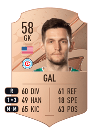 Jeffrey Gal Rare 58 OVR