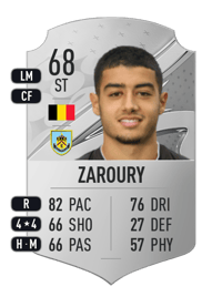 Anass Zaroury Rare 68 OVR