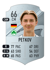 Lukas Petkov Rare 66 OVR