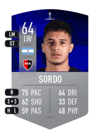 Ramiro Sordo CONMEBOL SUDAMERICANA 64 OVR