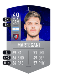 Agustín Martegani CONMEBOL SUDAMERICANA 69 OVR