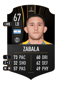 Facundo Zabala CONMEBOL LIBERTADORES 67 OVR