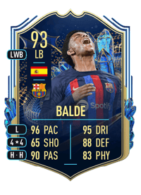 Balde Team of the Season 93 OVR