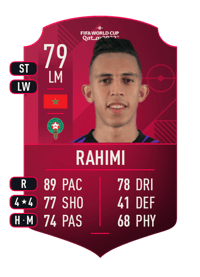 Soufiane Rahimi World Cup Player 79 OVR