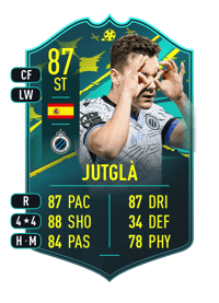 Jutglà PLAYER MOMENTS 87 OVR