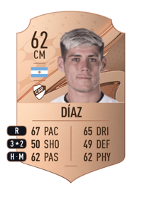 Franco Díaz Rare 62 OVR