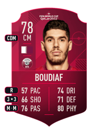 Karim Boudiaf World Cup Player 78 OVR