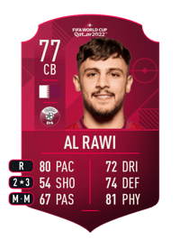 Bassam Al Rawi World Cup Player 77 OVR