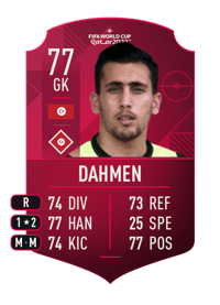 Aymen Dahmen World Cup Player 77 OVR