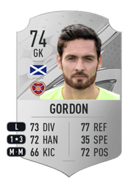 Craig Gordon Rare 74 OVR