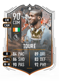 Yaya Touré Trophy Titans Hero 90 OVR