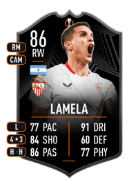 Erik Lamela UEFA Europa League MOTM 86 OVR