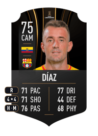 Damián Díaz CONMEBOL LIBERTADORES 75 OVR