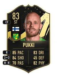 Teemu Pukki Team of the Week 83 OVR