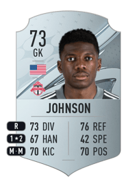 Sean Johnson Rare 73 OVR