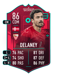 Thomas Delaney FIFA WC Path To Glory 86 OVR