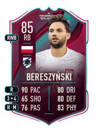 Bartosz Bereszyński World Cup Star 85 OVR